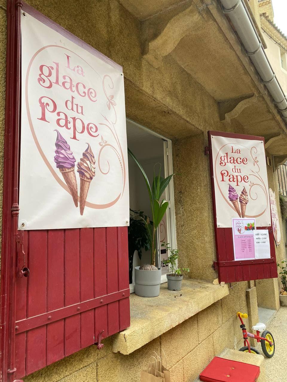 Photo de La glace du Pape