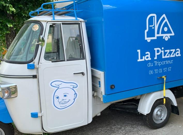Photo de la pizza du triporteur